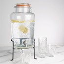 Distributeur d'eau rétro en verre avec socle Olympia 8,5L